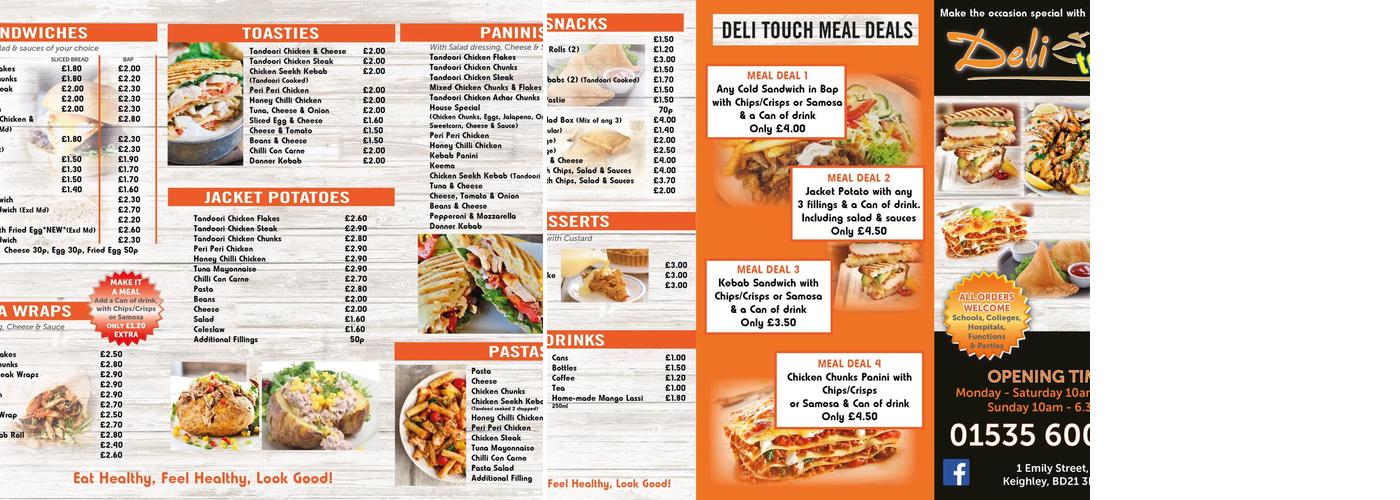 Deli Touch Menu