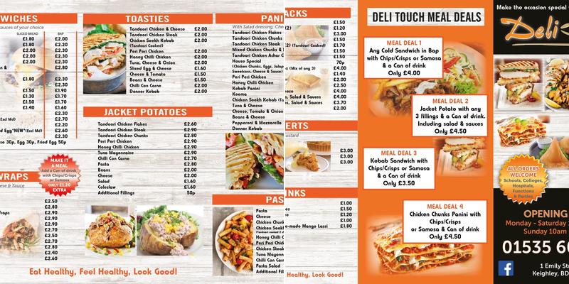 Deli Touch Menu
