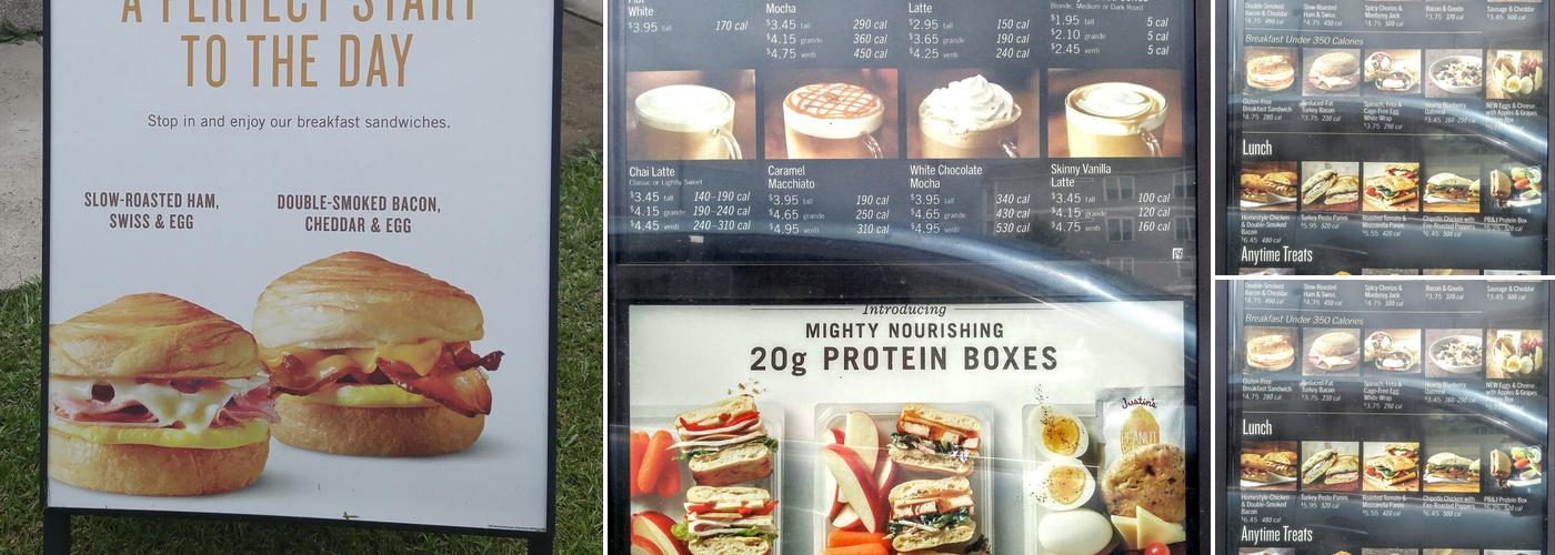 Starbucks Menu