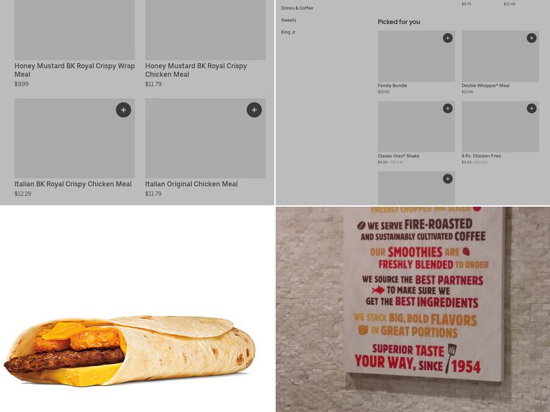 Burger King Menu