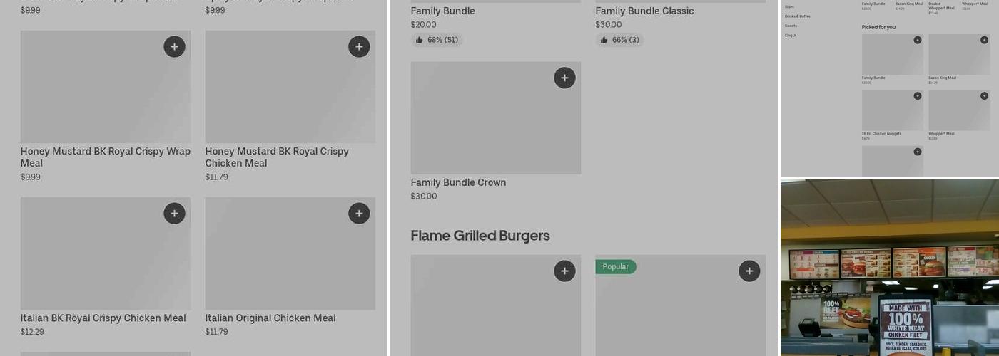 Burger King Menu