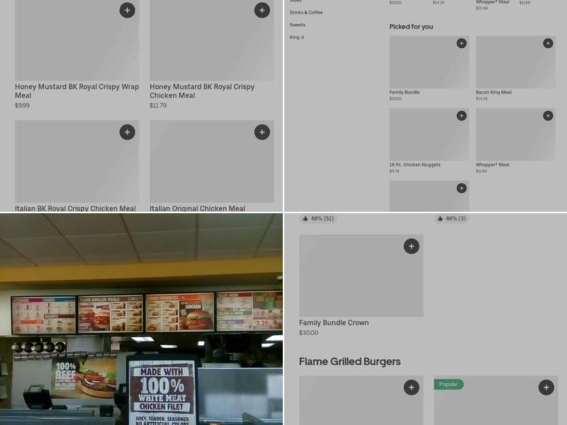 Burger King Menu