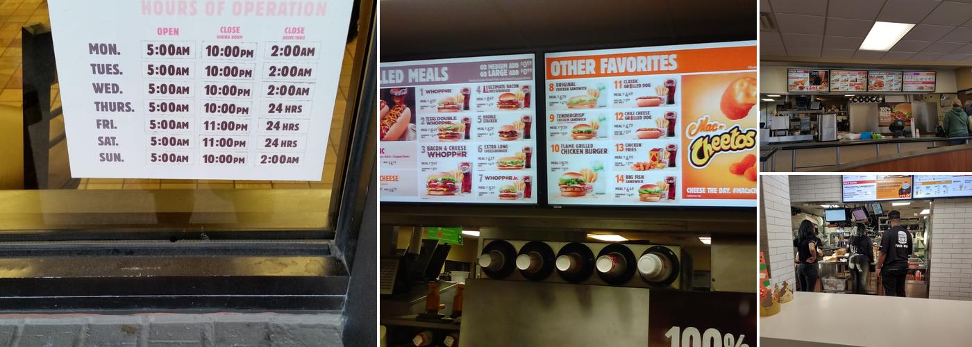 Burger King Menu