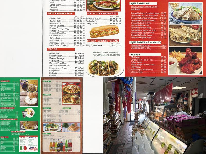 Esperanza Deli & Grocery Menu