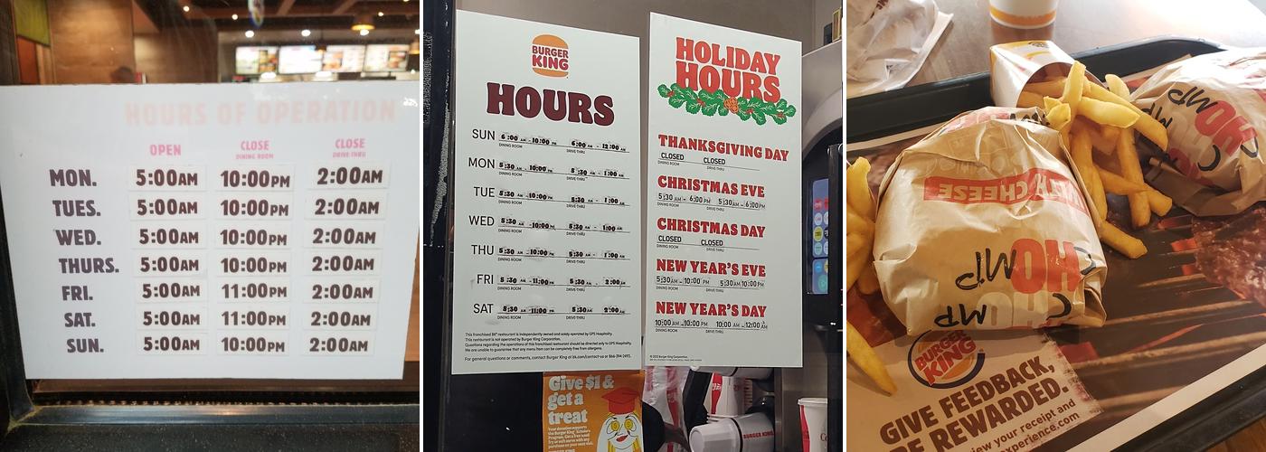 Burger King Menu