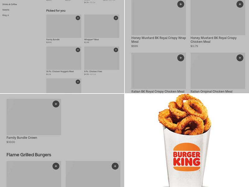 Burger King Menu