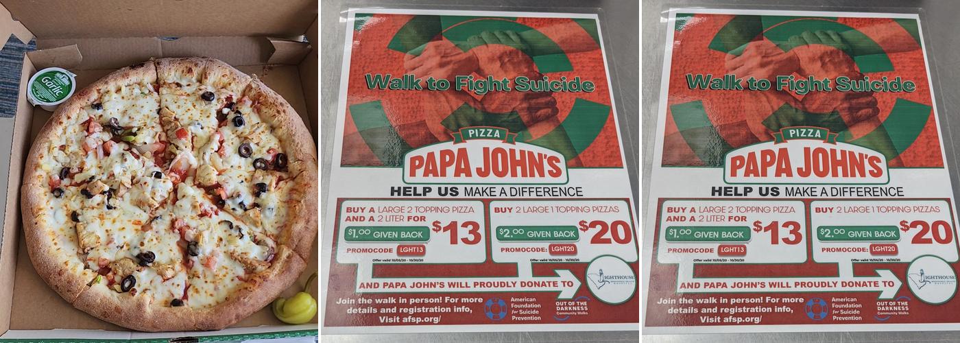 Papa Johns Pizza Menu