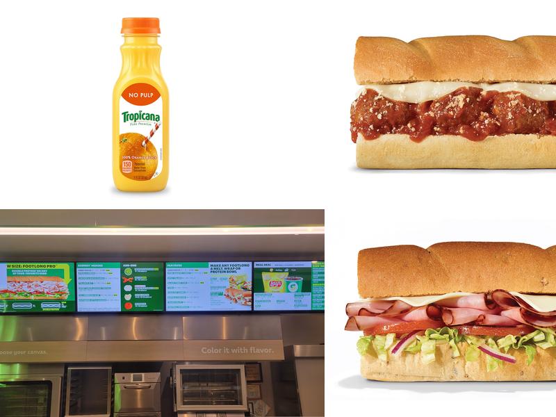 Subway Menu