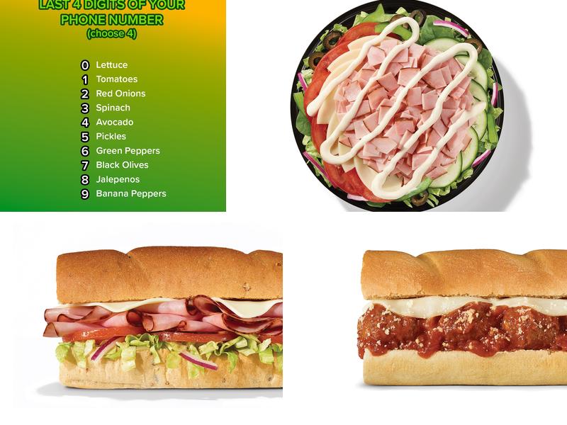 Subway Menu