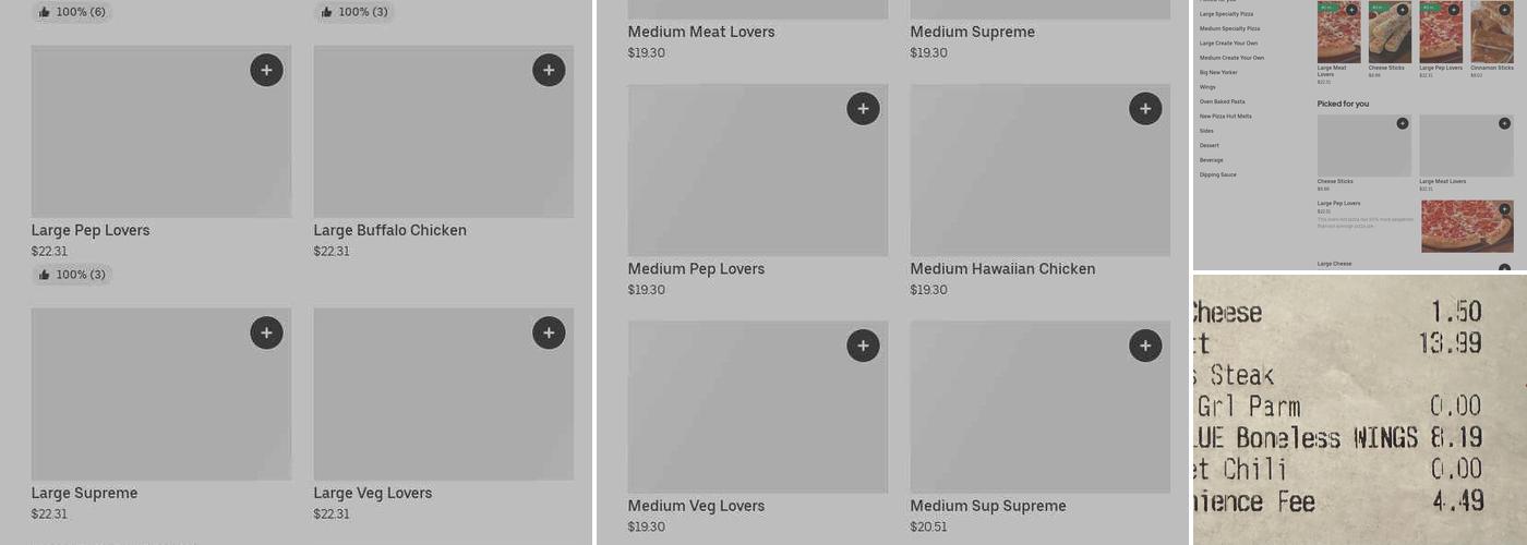 Pizza Hut Menu