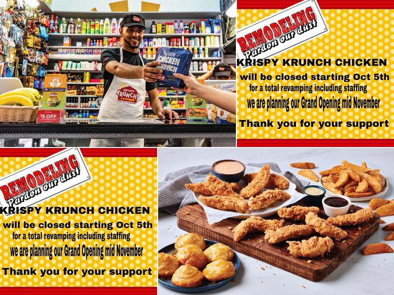 Krispy Krunchy Chicken Menu