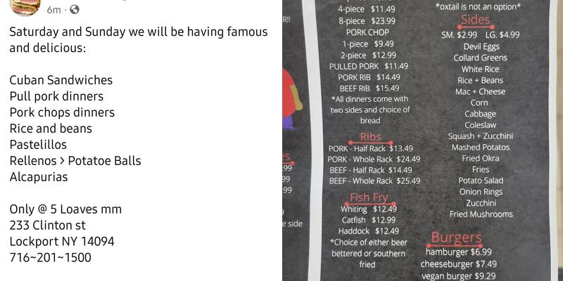 5 Loaves With A Taste Of Soul Menu