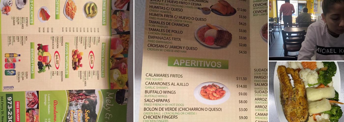 Mely & Mar Restaurant Menu