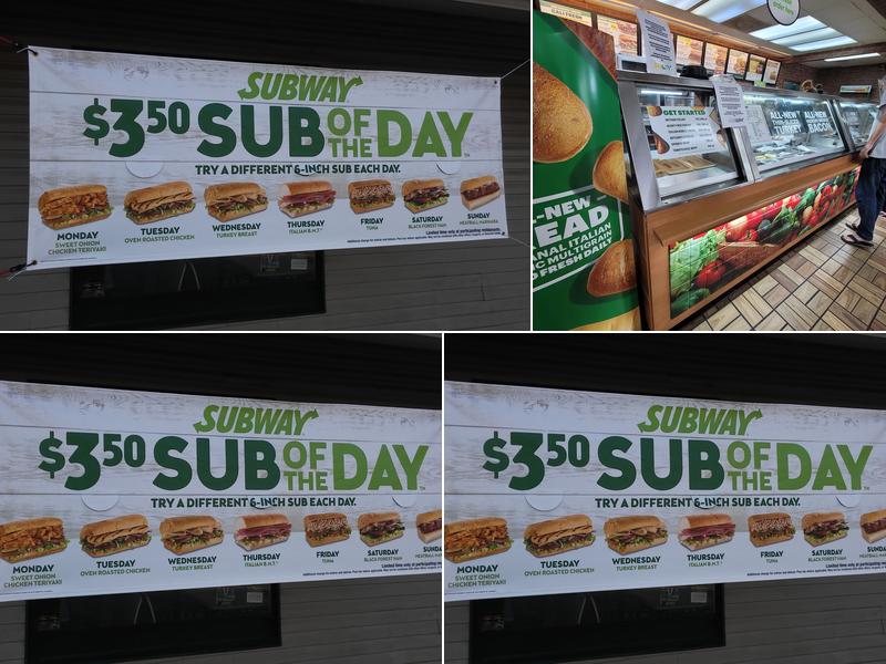 Subway Menu