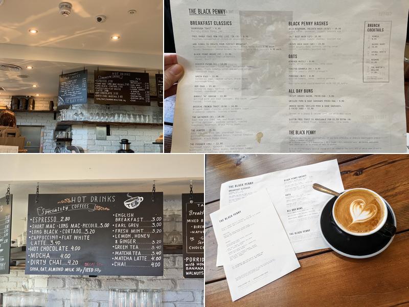 The Black Penny Menu