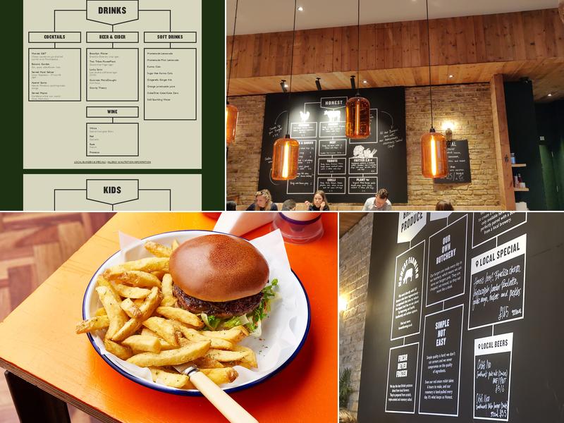 Honest Burgers Borough Menu