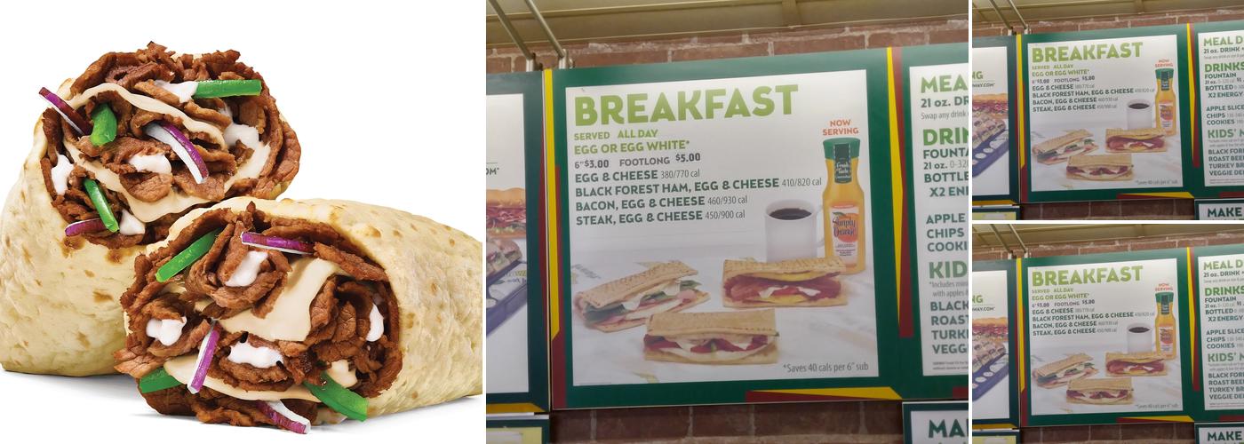 Subway Menu
