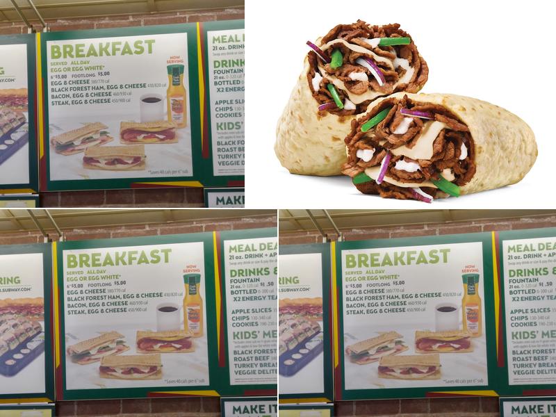 Subway Menu