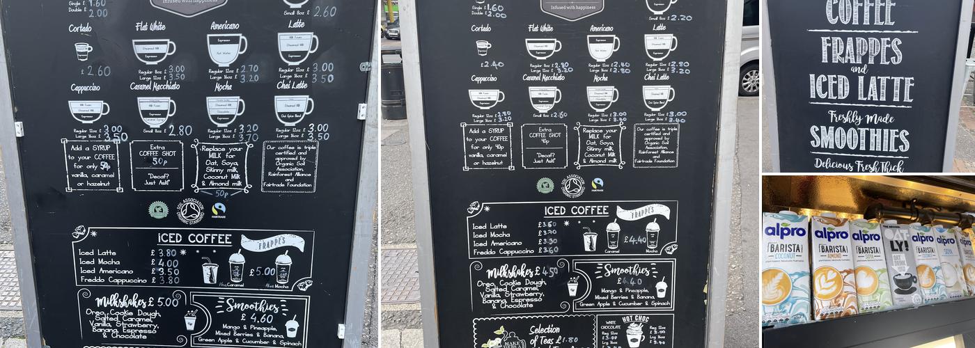 The Coffee Van Menu
