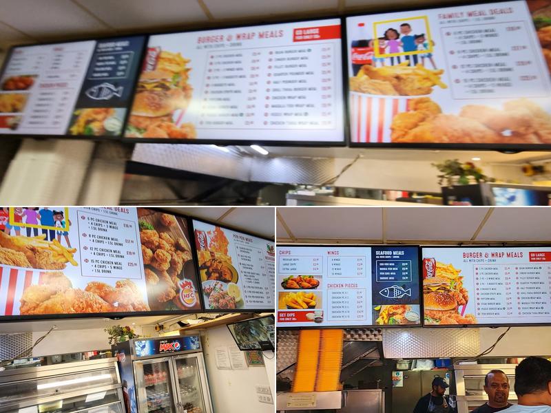 HFC Fast Food Menu