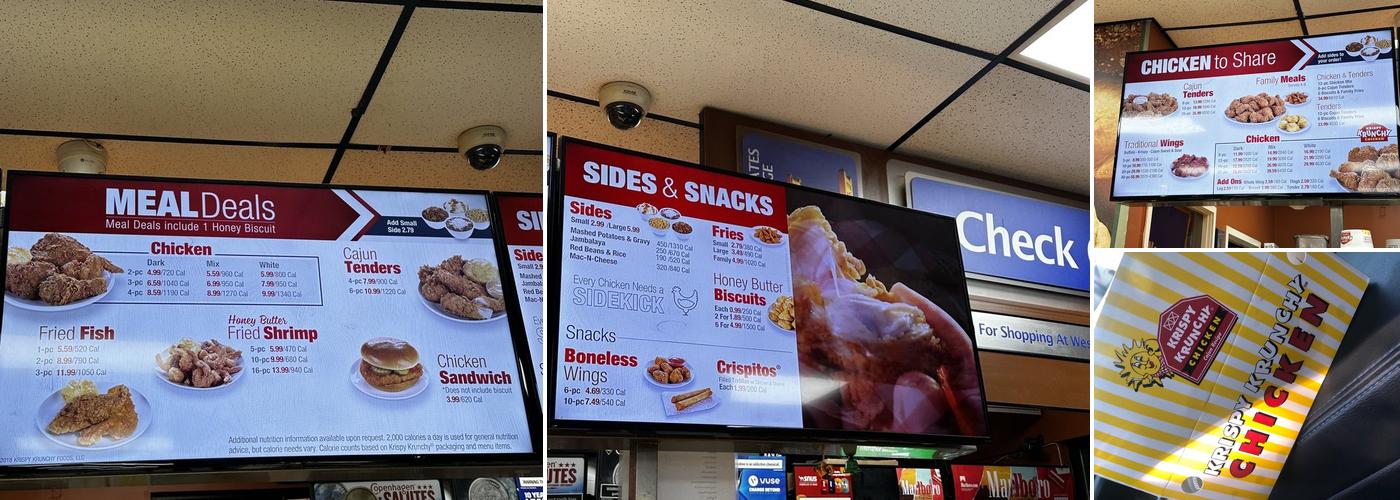 Krispy Krunchy Chicken @Circle K Menu