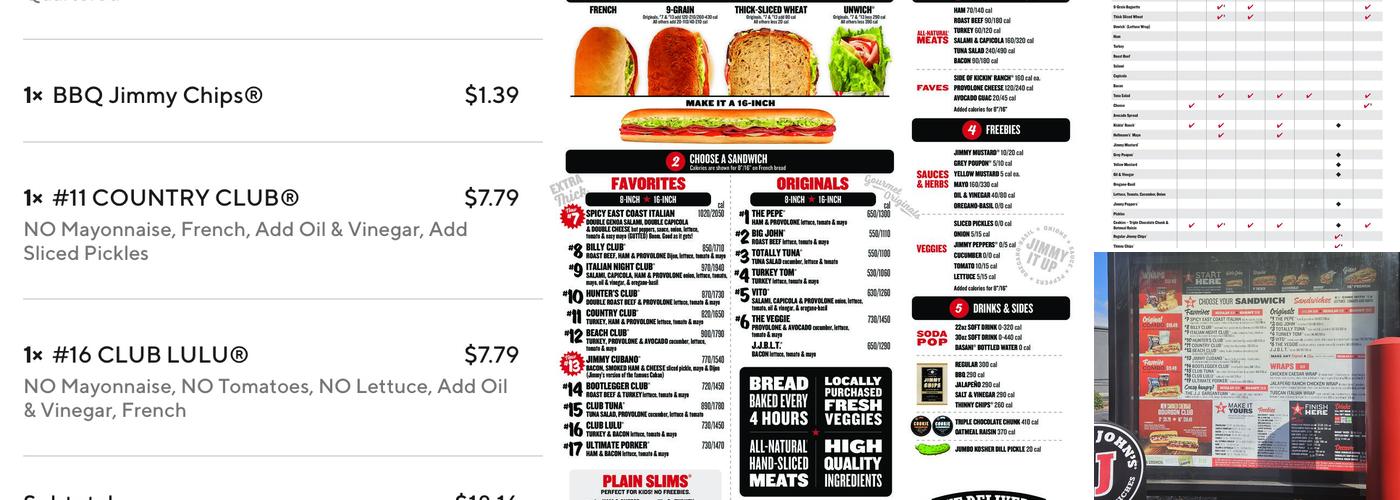 Jimmy John's Menu