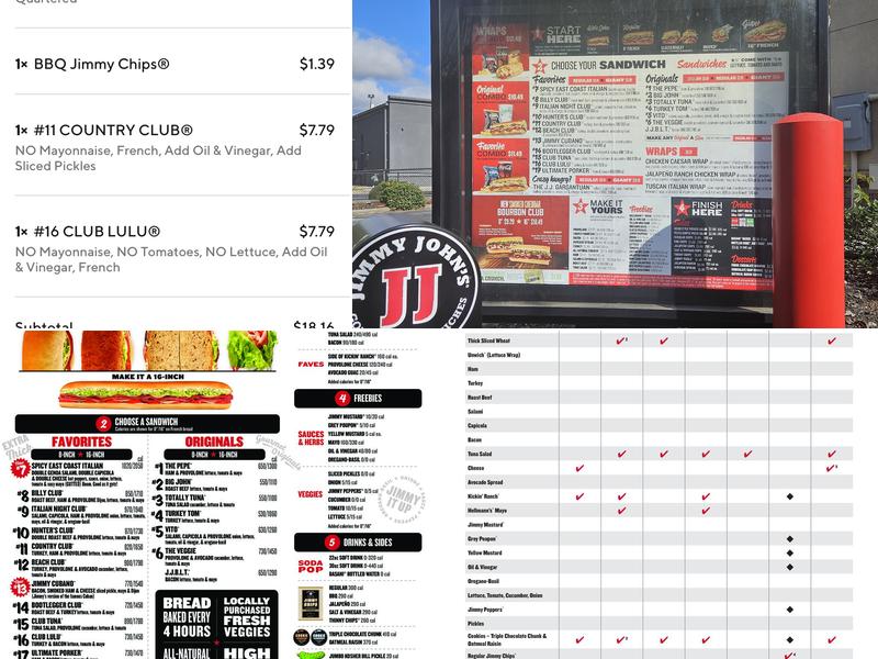 Jimmy John's Menu