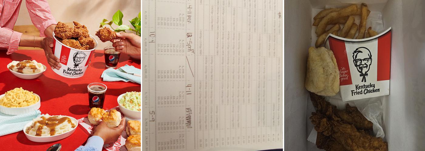 KFC Menu