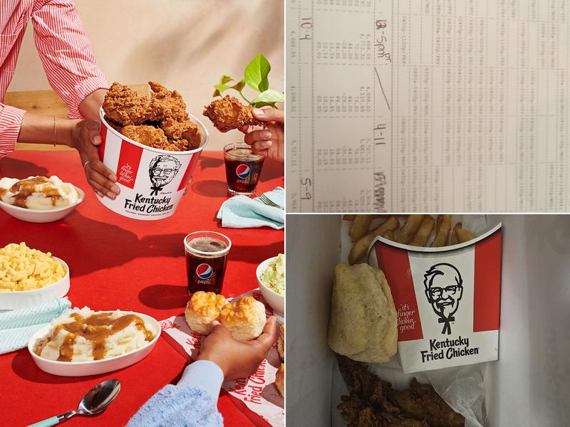 KFC Menu