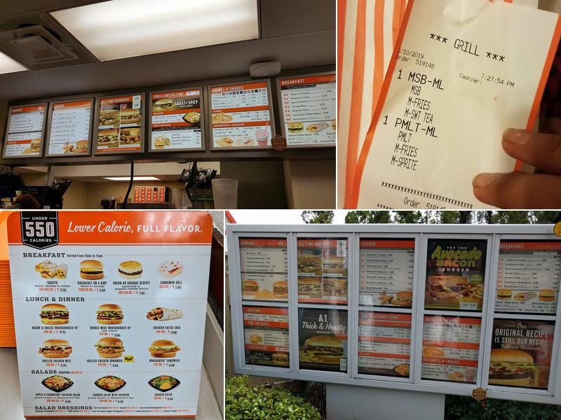 Whataburger Menu