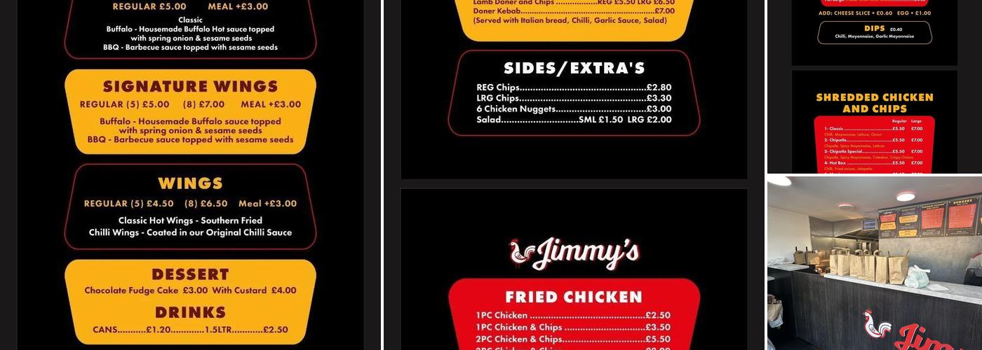 Jimmy's Takeaway Menu