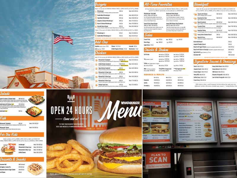 Whataburger Menu