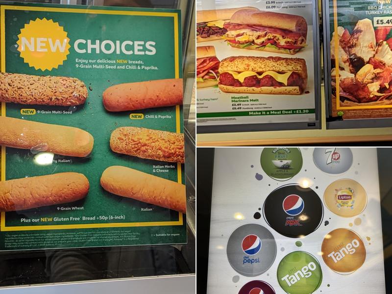 Subway Menu