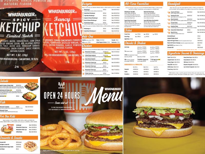 Whataburger Menu