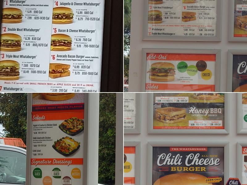 Whataburger Menu