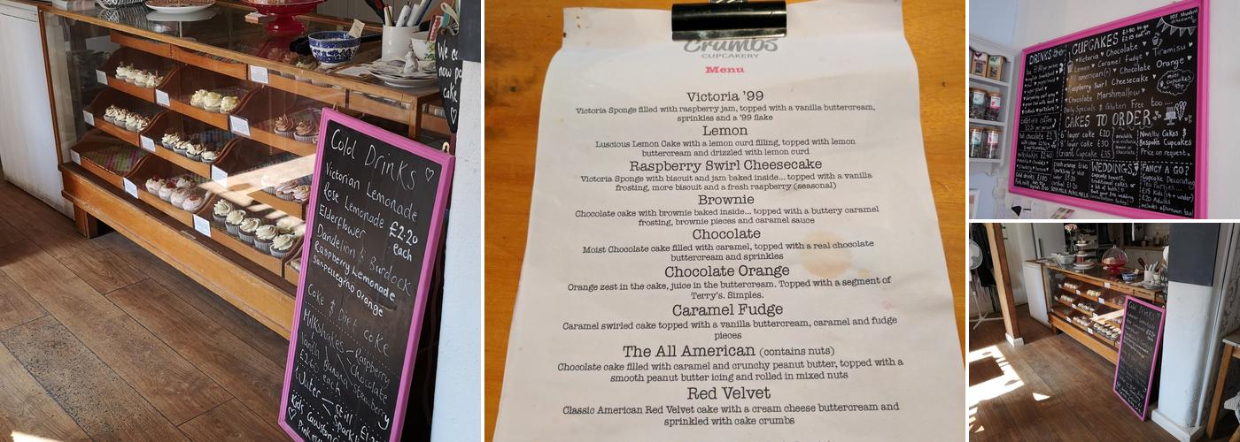 Crumbs Cupcakery Menu