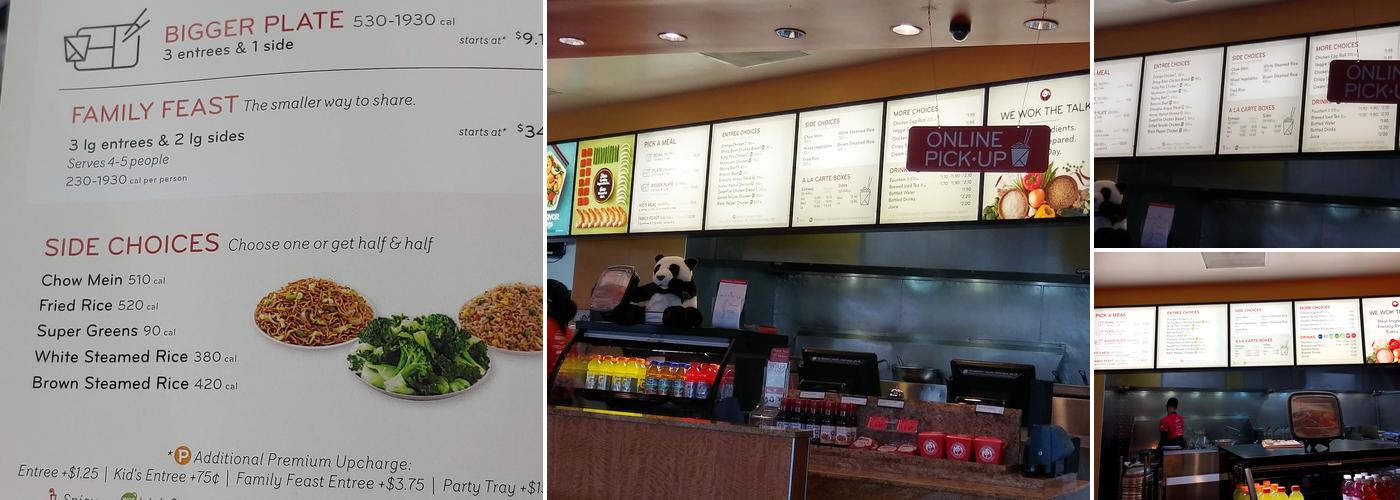 Panda Express Menu