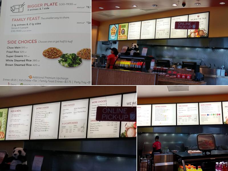 Panda Express Menu