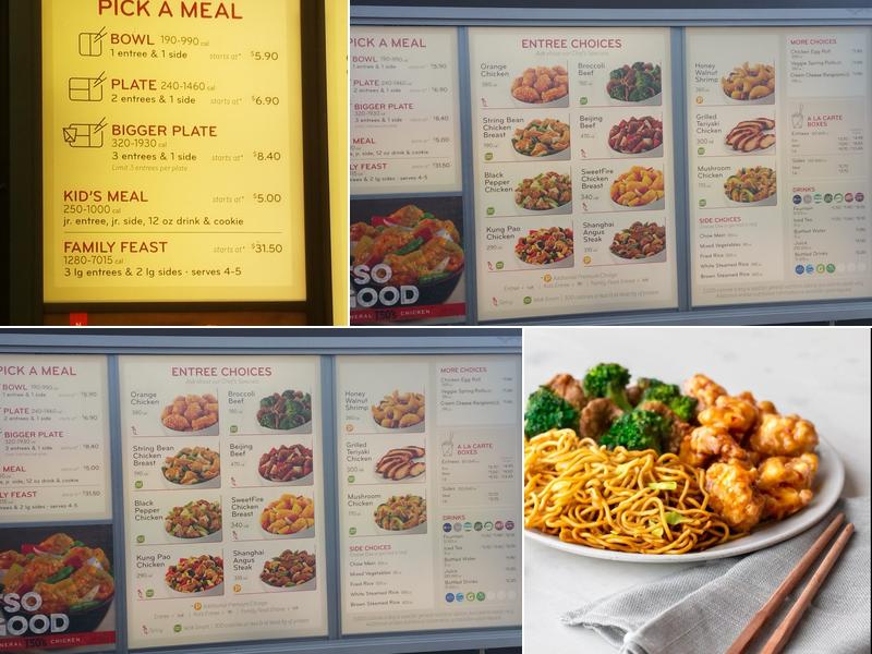 Panda Express Menu