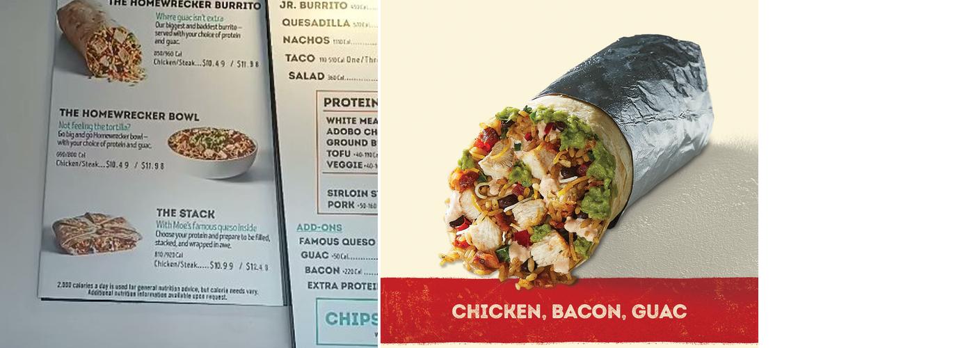 Moe's Southwest Grill Menu