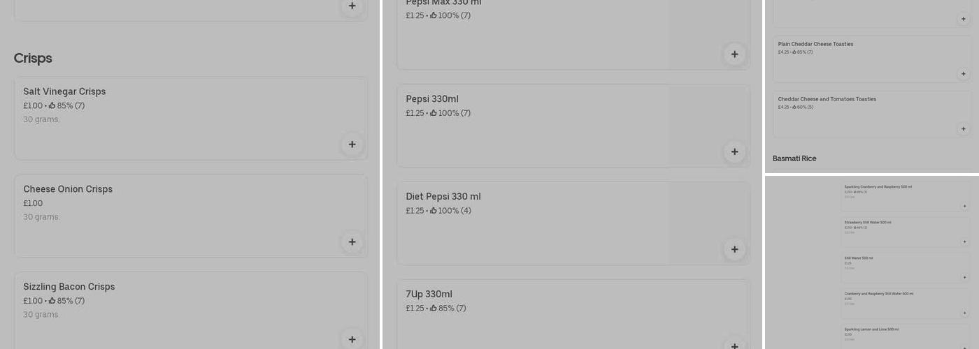 Sub Station Darlington Menu