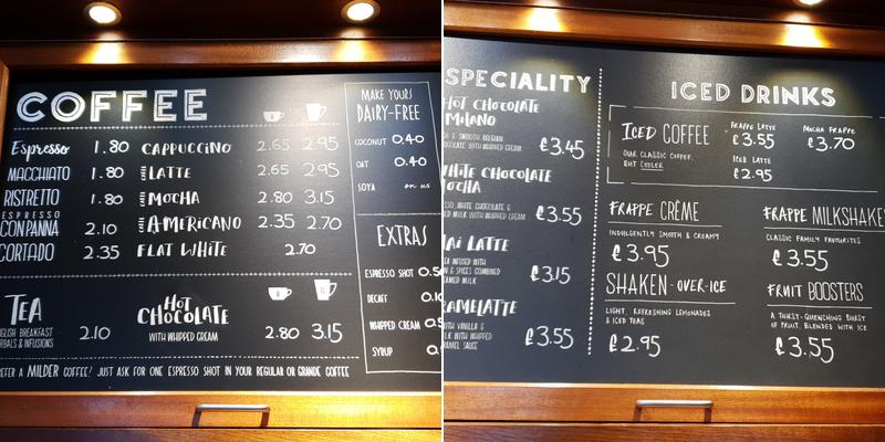 Caffè Nero Menu