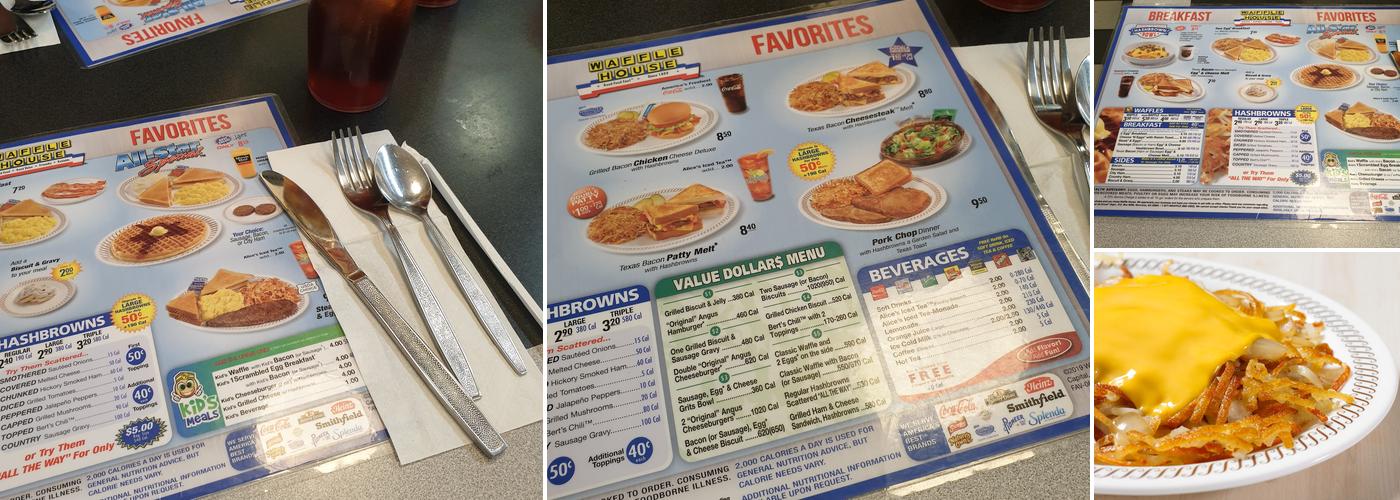 Waffle House Menu