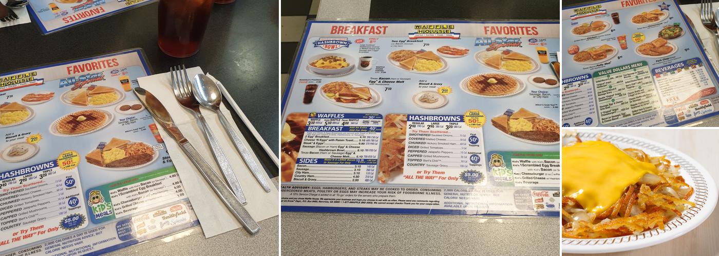 Waffle House Menu
