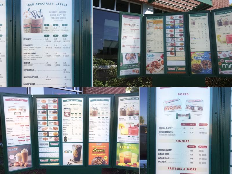 Krispy Kreme Menu