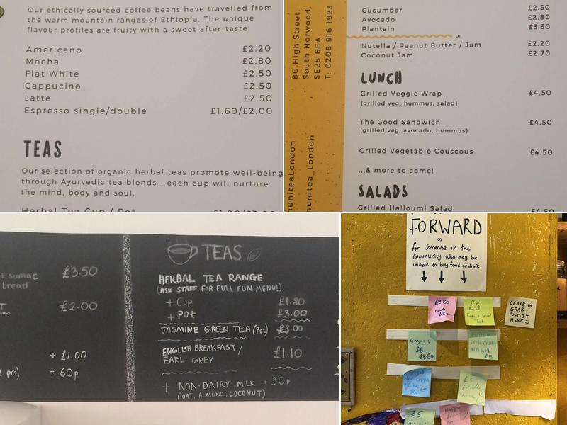 Communitea Cafe Menu
