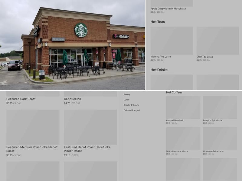 Starbucks Menu