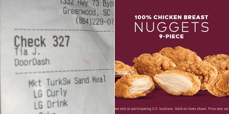 Arby's Menu