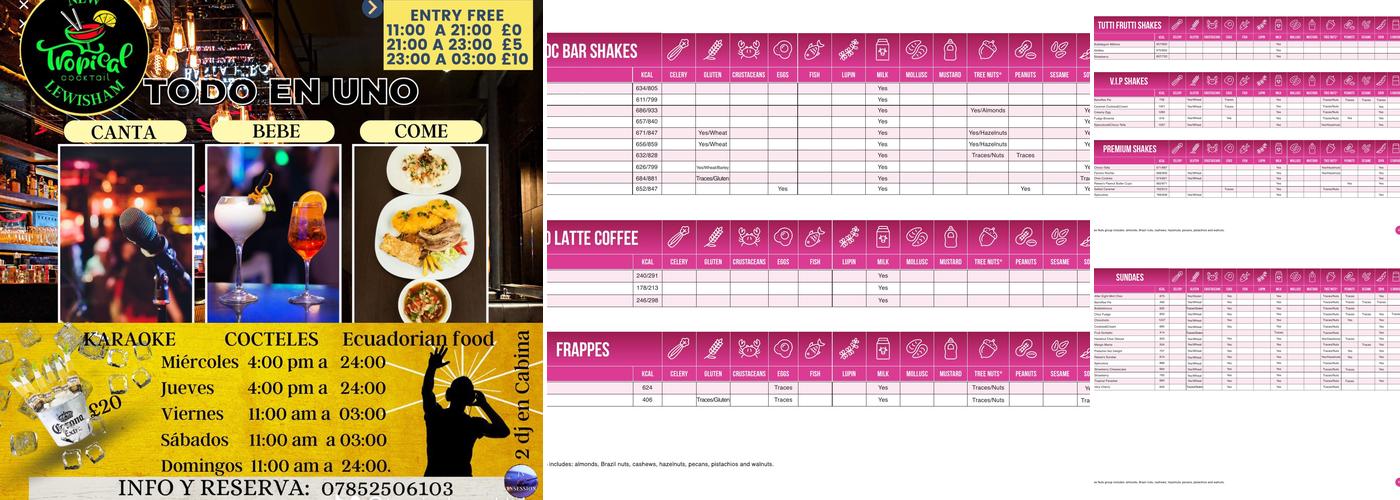 Kaspa's Lewisham Menu