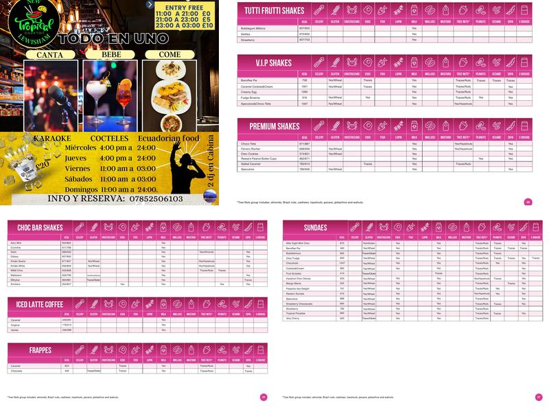 Kaspa's Lewisham Menu